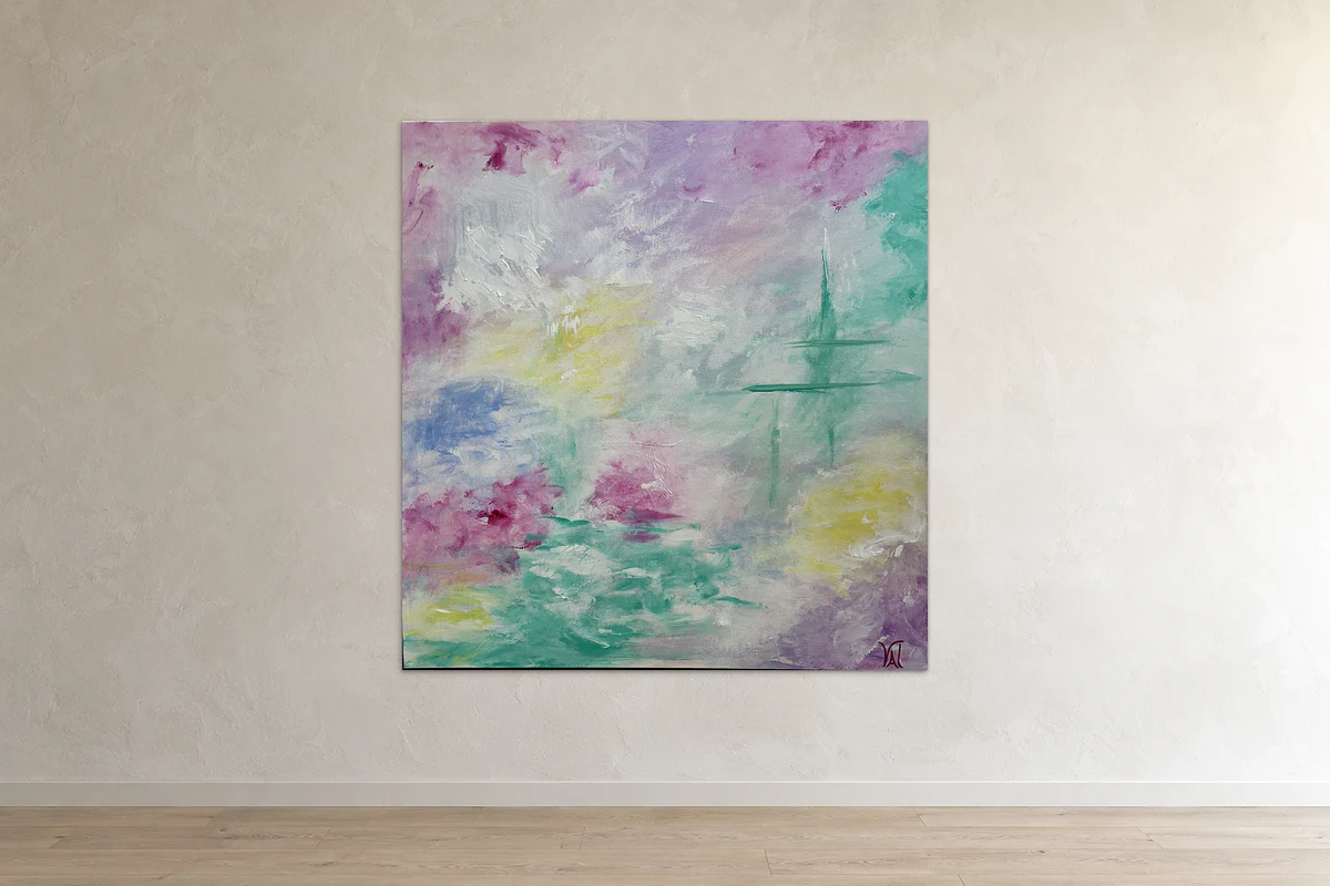 Fairy Floss hanging on a wall