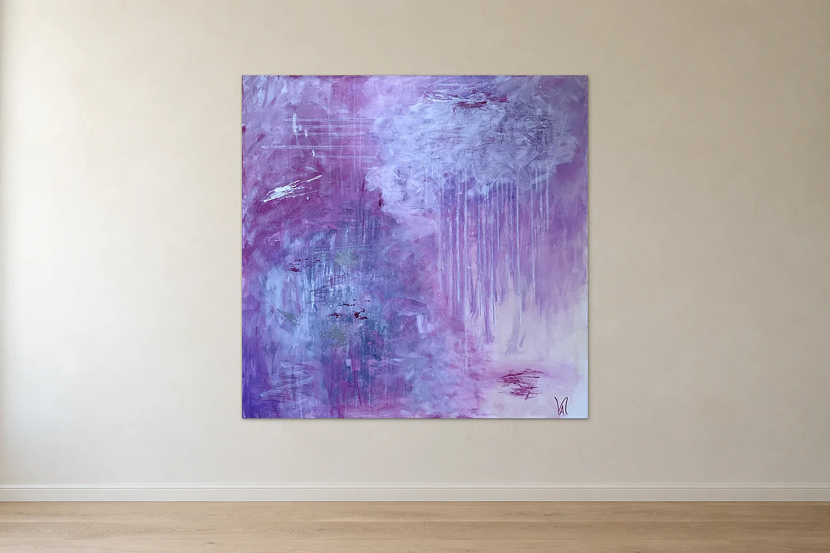 Purple Reign hanging on a wall